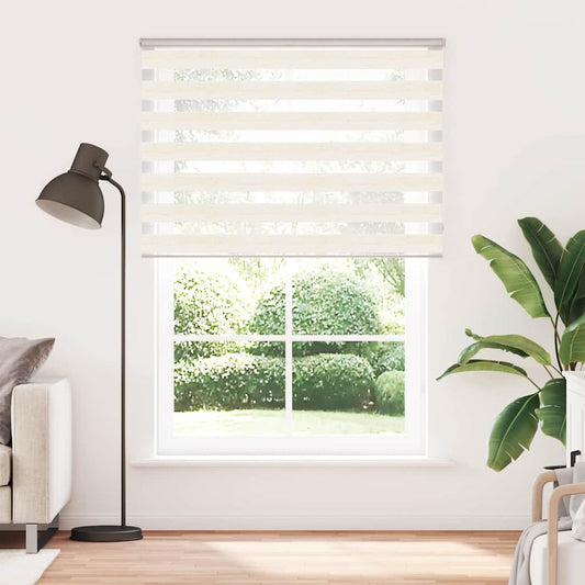vidaXL Zebra Blind Marble Beige 165x230 cm Fabric Width 160,9 cm Polyester