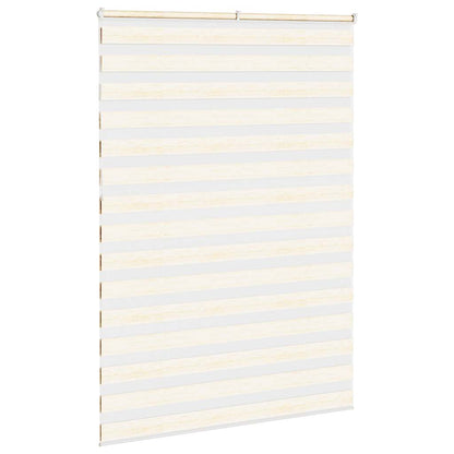 vidaXL Zebra Blind Marble Beige 165x230 cm Fabric Width 160,9 cm Polyester