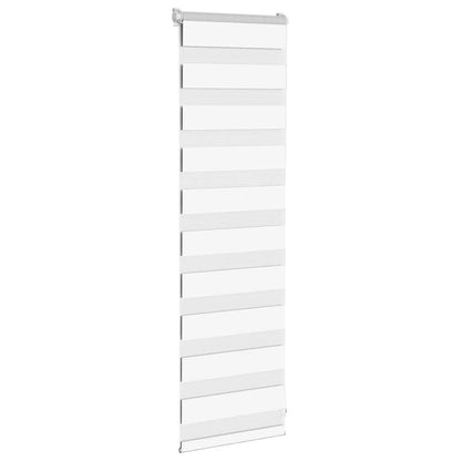 vidaXL Zebra Blind White 40x100 cm Fabric Width 35.9 cm Polyester