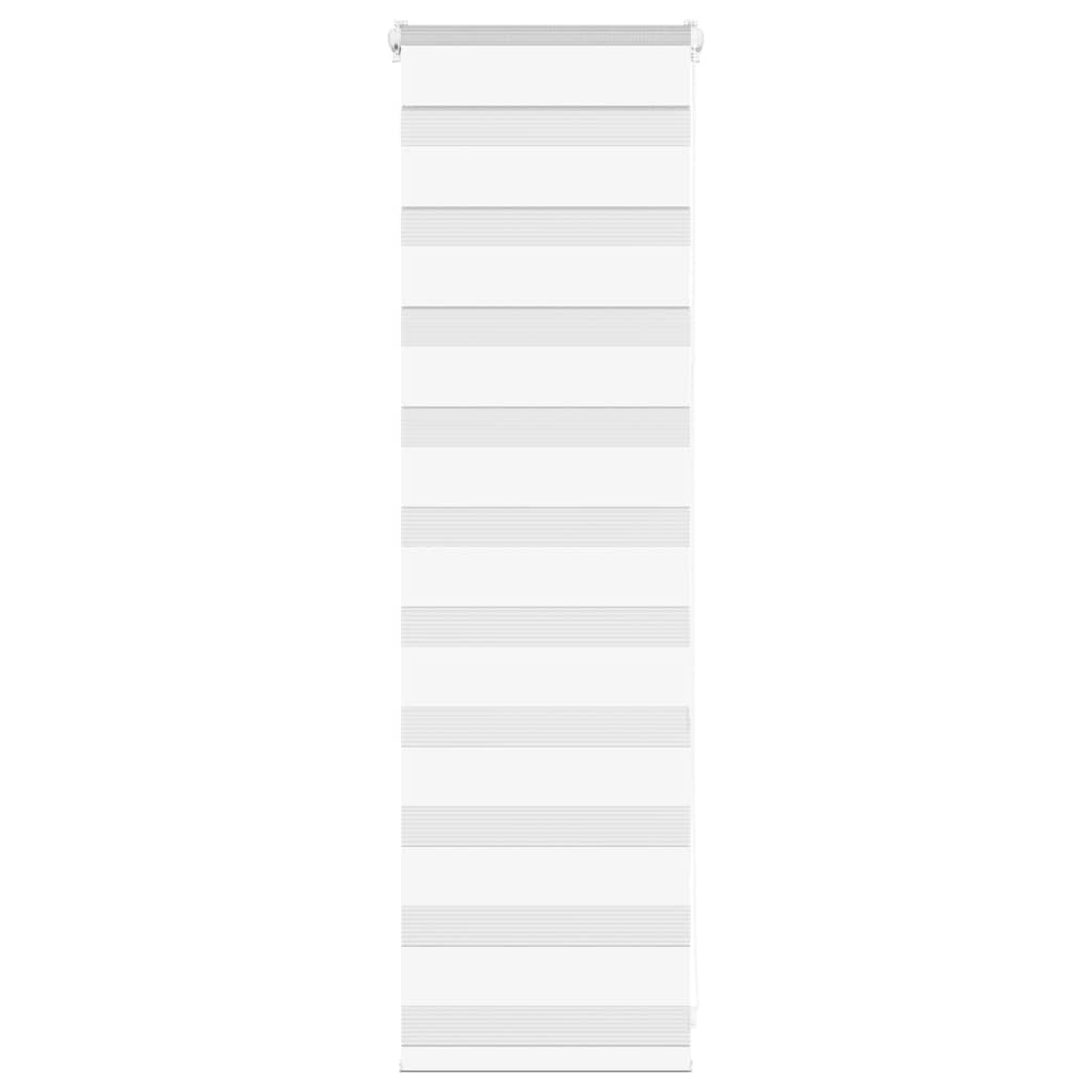 vidaXL Zebra Blind White 45x100 cm Fabric Width 40,9 cm Polyester