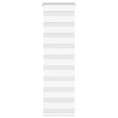 vidaXL Zebra Blind White 45x100 cm Fabric Width 40,9 cm Polyester