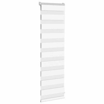 vidaXL Zebra Blind White 45x100 cm Fabric Width 40,9 cm Polyester