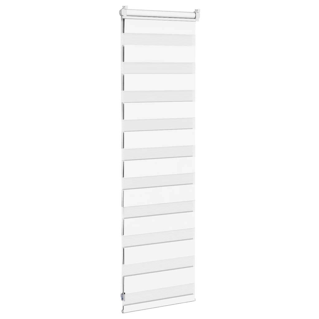 vidaXL Zebra Blind White 45x100 cm Fabric Width 40,9 cm Polyester