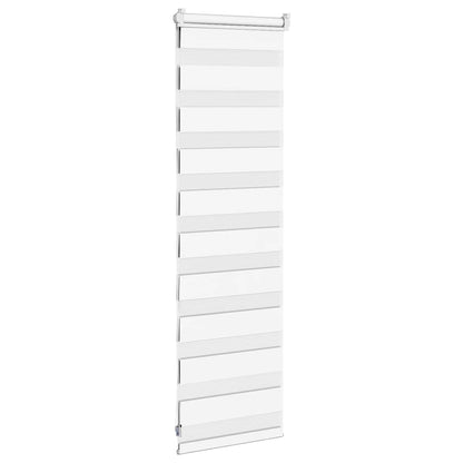 vidaXL Zebra Blind White 45x100 cm Fabric Width 40,9 cm Polyester