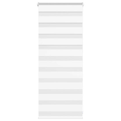 vidaXL Zebra Blind White 55x100 cm Fabric Width 50,9 cm Polyester