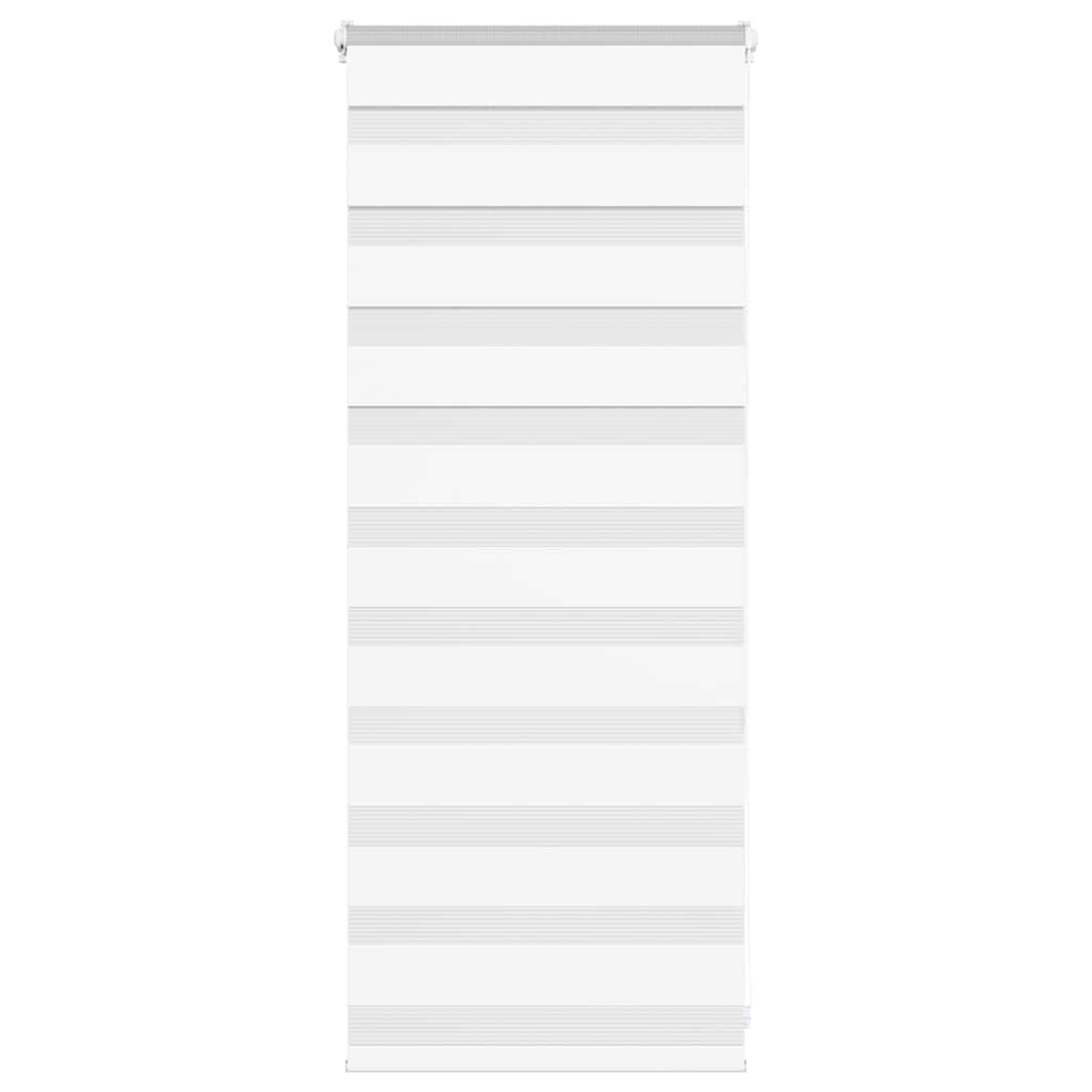 vidaXL Zebra Blind White 55x100 cm Fabric Width 50.9 cm Polyester