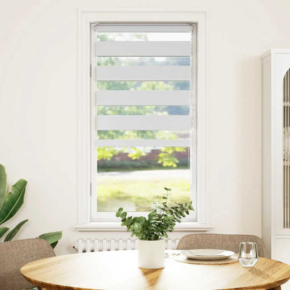 vidaXL Zebra Blind White 55x100 cm Fabric Width 50,9 cm Polyester