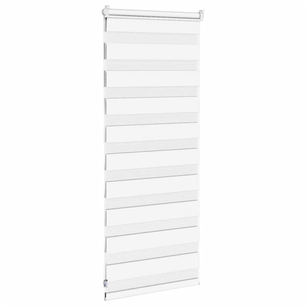 vidaXL Zebra Blind White 60x100 cm Fabric Width 55,9 cm Polyester