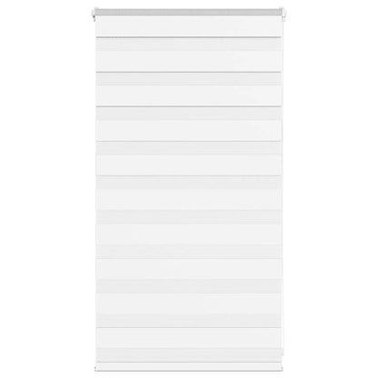 vidaXL Zebra Blind White 70x100 cm Fabric Width 65.9 cm Polyester