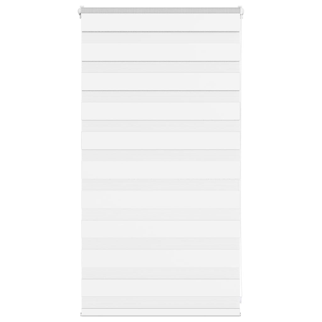 vidaXL Zebra Blind White 80x100 cm Fabric Width 75,9 cm Polyester