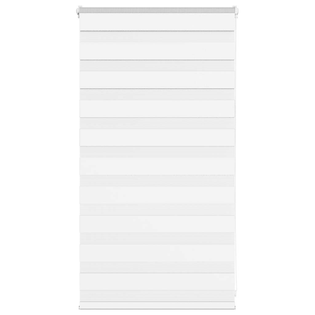 vidaXL Zebra Blind White 90x100 cm Fabric Width 85.9 cm Polyester