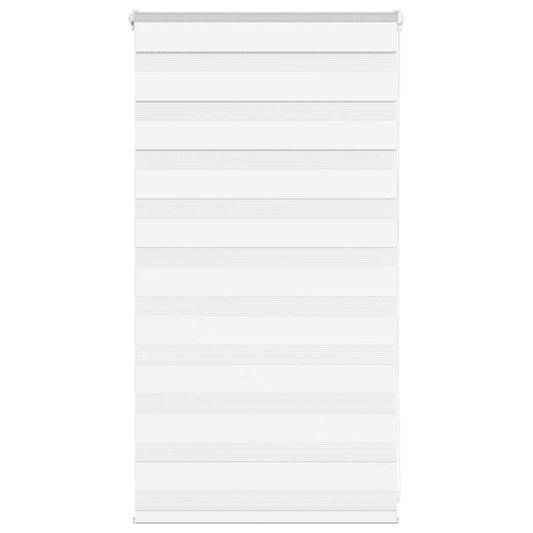 vidaXL Zebra Blind White 90x100 cm Fabric Width 85,9 cm Polyester