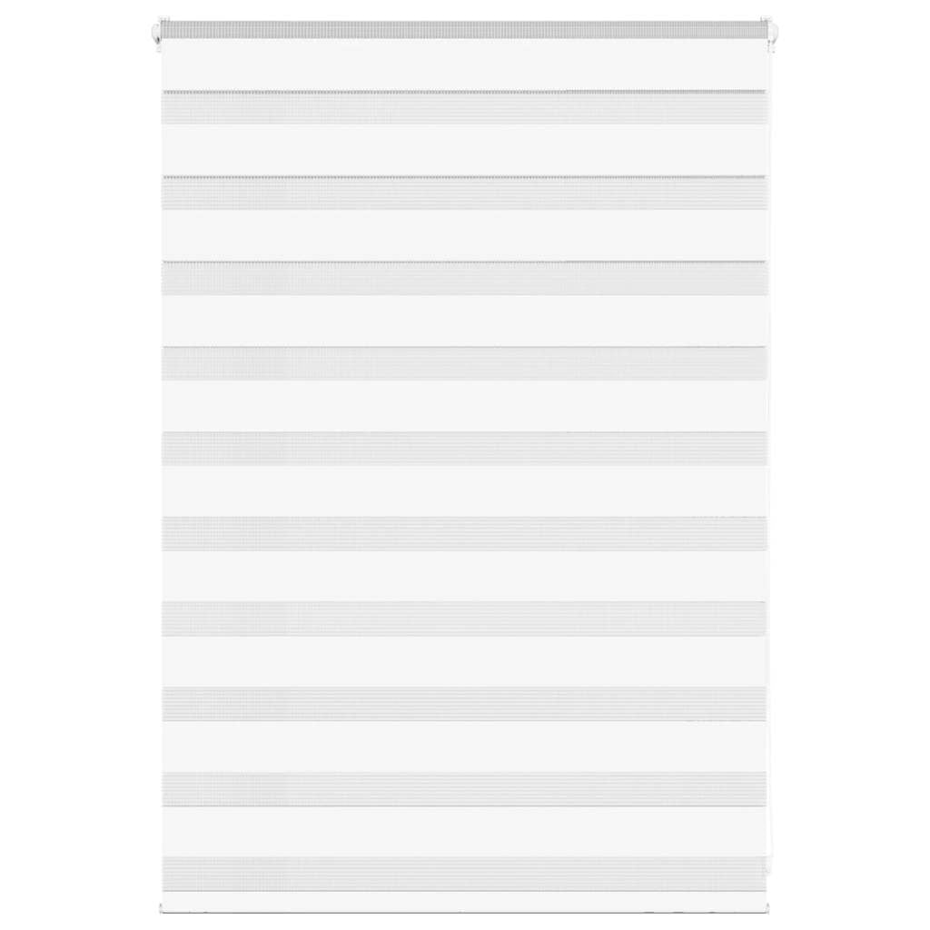 vidaXL Zebra Blind White 95x100 cm Fabric Width 90.9 cm Polyester