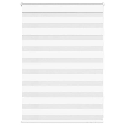vidaXL Zebra Blind White 95x100 cm Fabric Width 90.9 cm Polyester