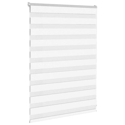 vidaXL Zebra Blind White 95x100 cm Fabric Width 90.9 cm Polyester