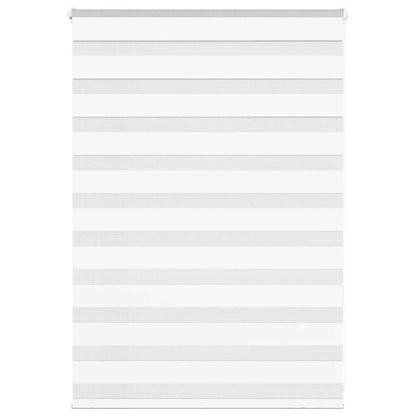 vidaXL Zebra Blind White 100x100 cm Fabric Width 95.9 cm Polyester