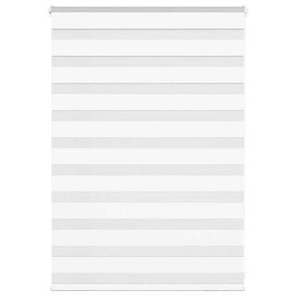 vidaXL Zebra Blind White 110x100 cm Fabric Width 105,9 cm Polyester