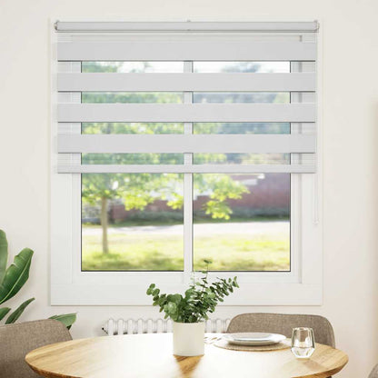vidaXL Zebra Blind White 120x100 cm Fabric Width 115,9 cm Polyester