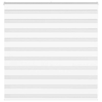 vidaXL Zebra Blind White 140x100 cm Fabric Width 135.9 cm Polyester