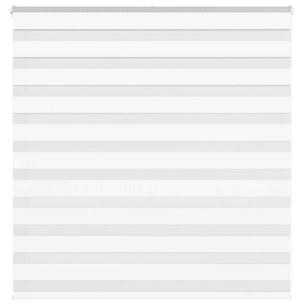 vidaXL Zebra Blind White 140x100 cm Fabric Width 135,9 cm Polyester