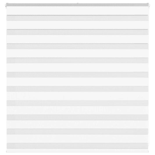 vidaXL Zebra Blind White 145x100 cm Fabric Width 140.9 cm Polyester