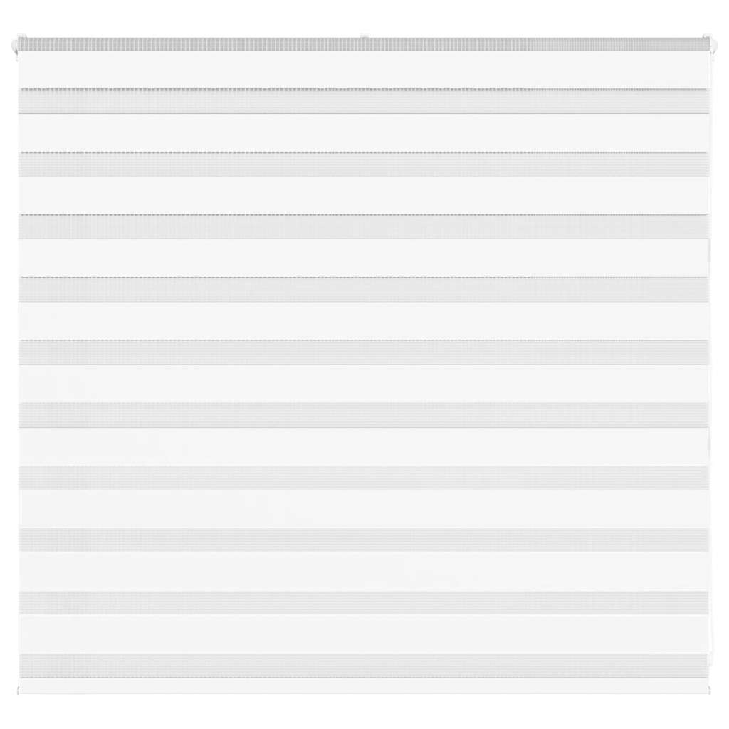 vidaXL Zebra Blind White 155x100 cm Fabric Width 150.9 cm Polyester