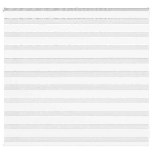 vidaXL Zebra Blind White 155x100 cm Fabric Width 150.9 cm Polyester