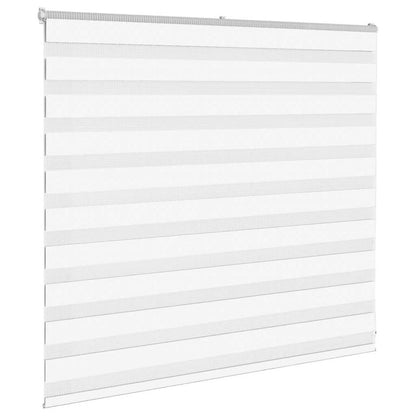vidaXL Zebra Blind White 155x100 cm Fabric Width 150.9 cm Polyester