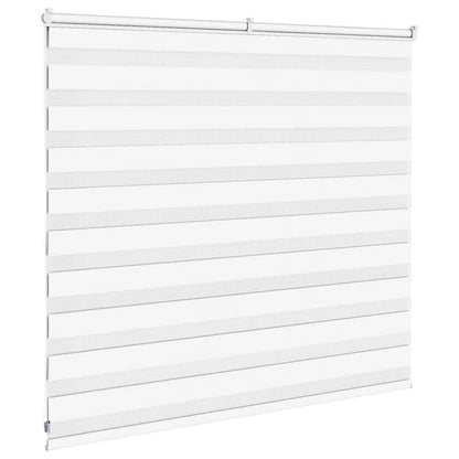 vidaXL Zebra Blind White 155x100 cm Fabric Width 150,9 cm Polyester