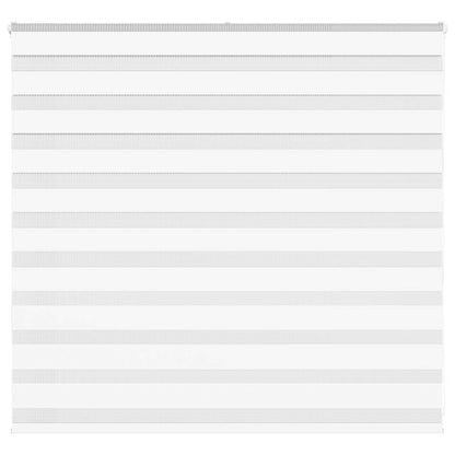 vidaXL Zebra Blind White 160x100 cm Fabric Width 155.9 cm Polyester