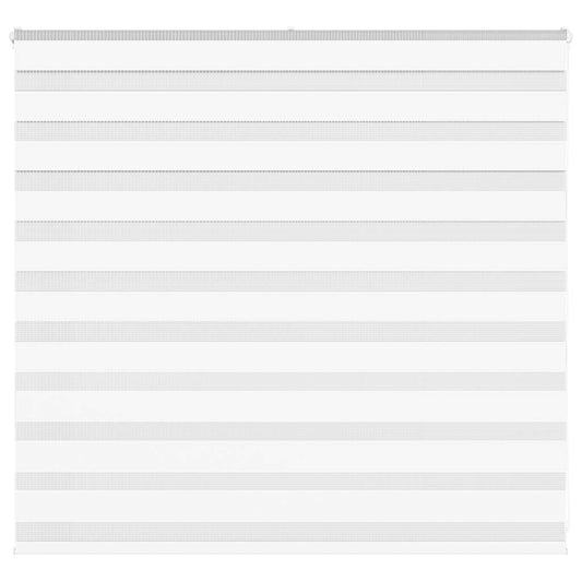 vidaXL Zebra Blind White 160x100 cm Fabric Width 155.9 cm Polyester