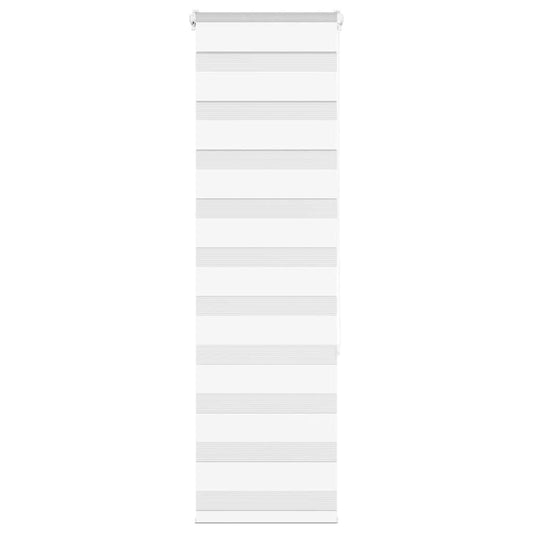 vidaXL Zebra Blind White 40x150 cm Fabric Width 35,9 cm Polyester