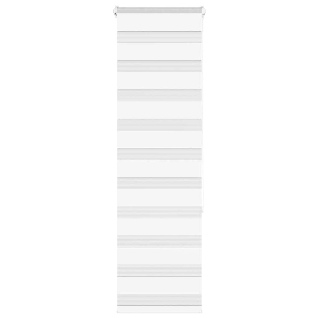 vidaXL Zebra Blind White 40x150 cm Fabric Width 35.9 cm Polyester