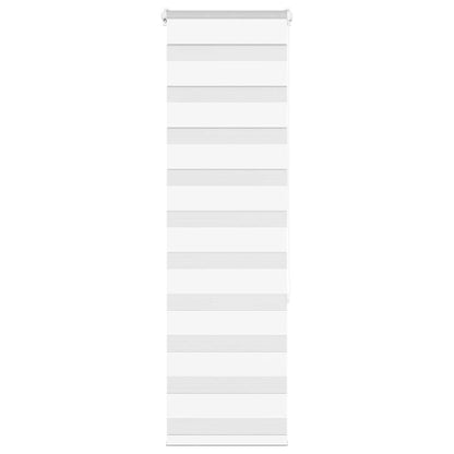 vidaXL Zebra Blind White 40x150 cm Fabric Width 35.9 cm Polyester