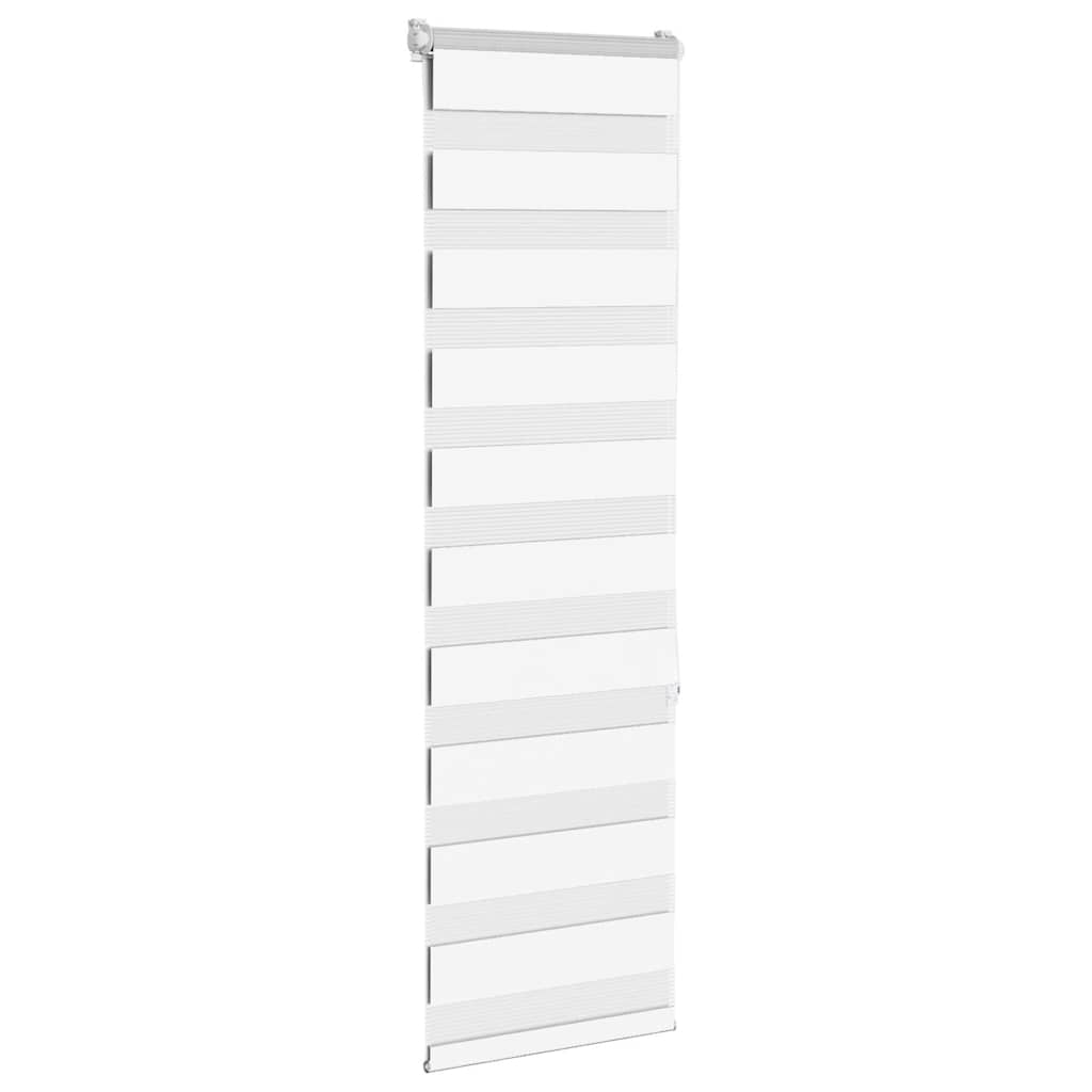 vidaXL Zebra Blind White 40x150 cm Fabric Width 35,9 cm Polyester