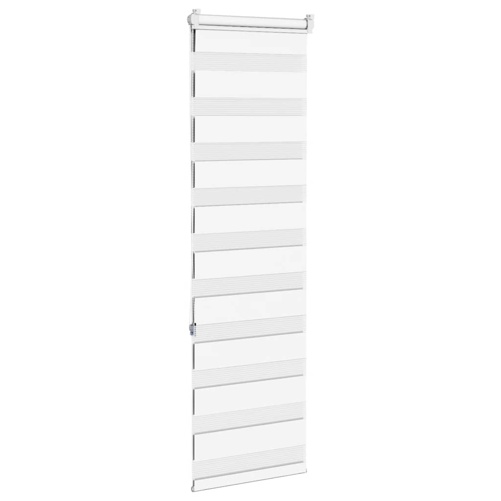 vidaXL Zebra Blind White 40x150 cm Fabric Width 35,9 cm Polyester
