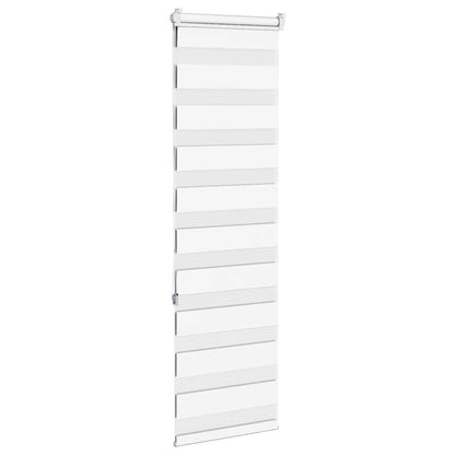 vidaXL Zebra Blind White 40x150 cm Fabric Width 35,9 cm Polyester