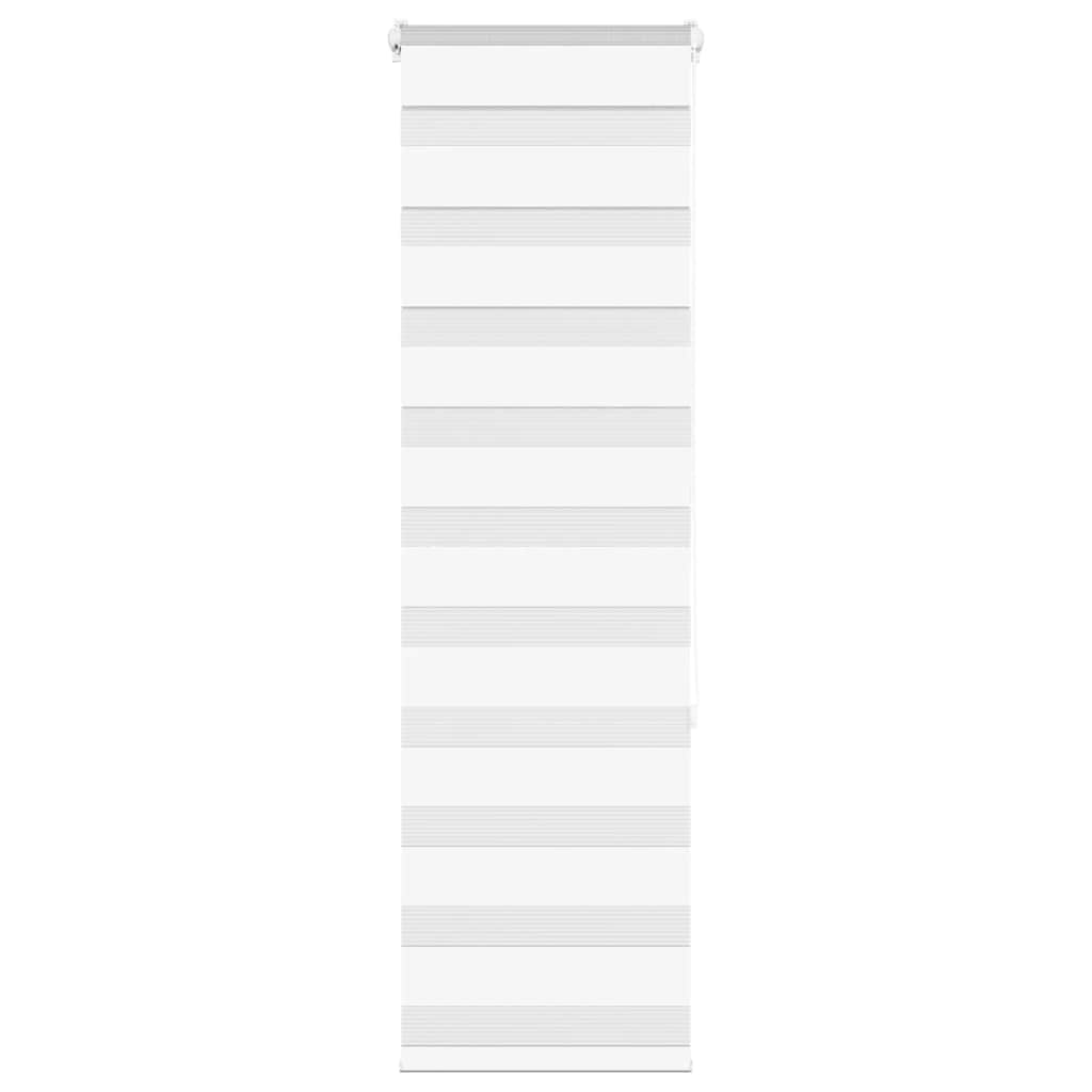 vidaXL Zebra Blind White 45x150 cm Fabric Width 40.9 cm Polyester