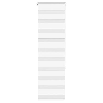 vidaXL Zebra Blind White 45x150 cm Fabric Width 40.9 cm Polyester