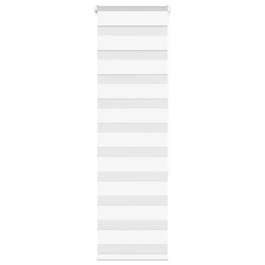 vidaXL Zebra Blind White 45x150 cm Fabric Width 40,9 cm Polyester