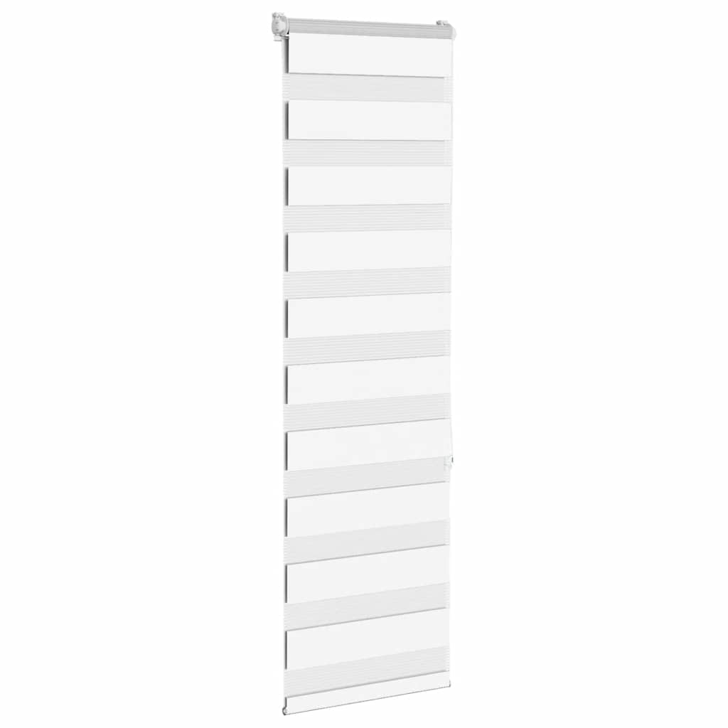 vidaXL Zebra Blind White 45x150 cm Fabric Width 40,9 cm Polyester