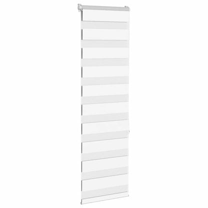 vidaXL Zebra Blind White 45x150 cm Fabric Width 40,9 cm Polyester