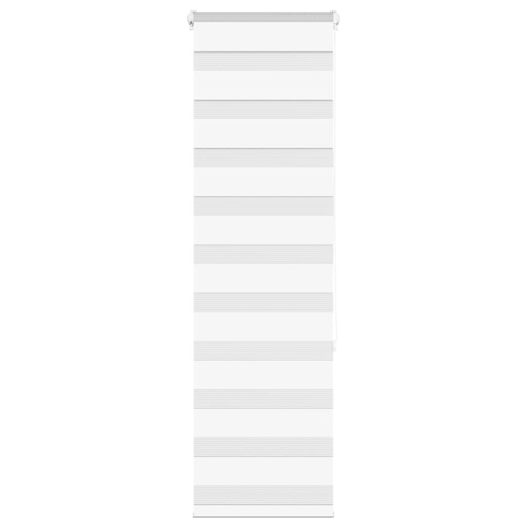 vidaXL Zebra Blind White 50x150 cm Fabric Width 45.9 cm Polyester