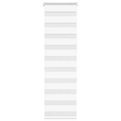 vidaXL Zebra Blind White 50x150 cm Fabric Width 45.9 cm Polyester