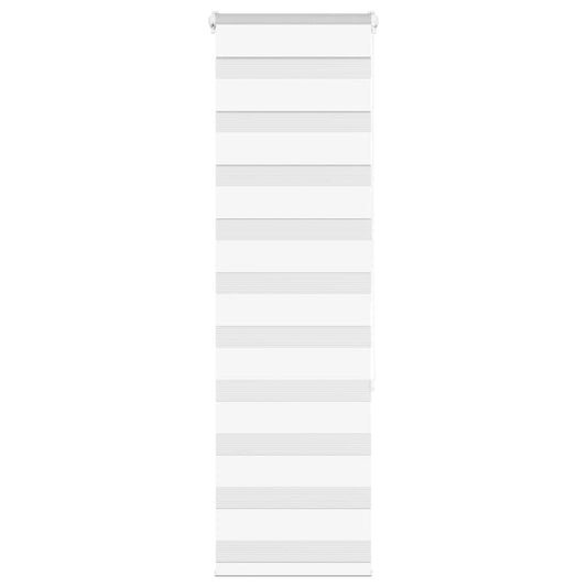 vidaXL Zebra Blind White 50x150 cm Fabric Width 45.9 cm Polyester