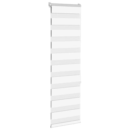 vidaXL Zebra Blind White 50x150 cm Fabric Width 45.9 cm Polyester