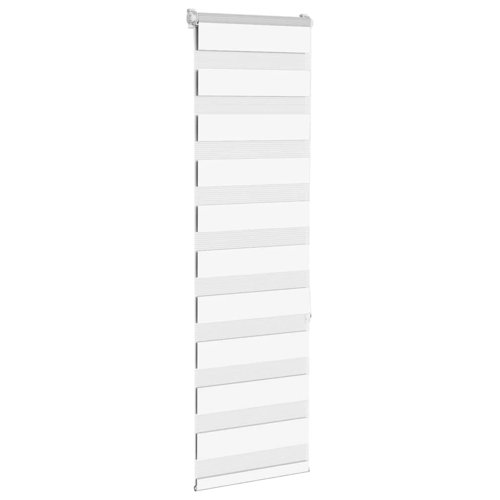 vidaXL Zebra Blind White 50x150 cm Fabric Width 45,9 cm Polyester