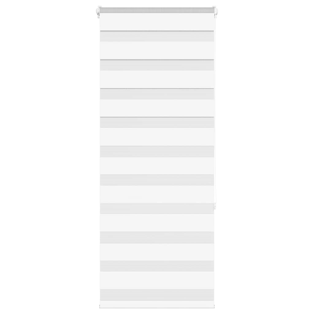 vidaXL Zebra Blind White 55x150 cm Fabric Width 50.9 cm Polyester