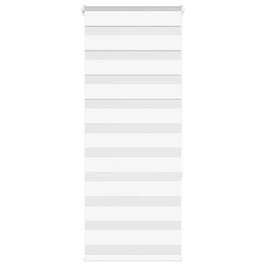 vidaXL Zebra Blind White 55x150 cm Fabric Width 50.9 cm Polyester