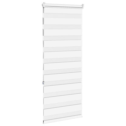 vidaXL Zebra Blind White 60x150 cm Fabric Width 55,9 cm Polyester